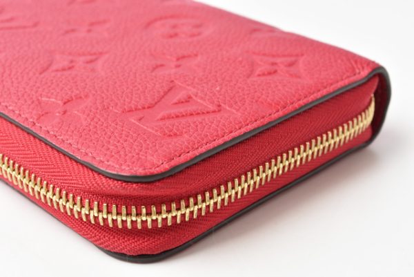 210225 71 lv 10 Louis Vuitton Long Zippy Wallet Scarlet Empreinte