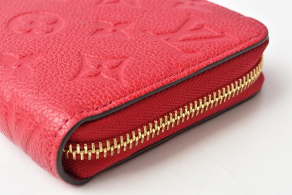 210225 71 lv 4 Louis Vuitton Long Zippy Wallet Scarlet Empreinte