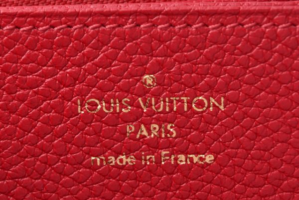 210225 71 lv 7 Louis Vuitton Long Zippy Wallet Scarlet Empreinte