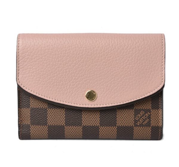 210328 06 lv 1 Louis Vuitton Normandy Wallet BifDamier Magnolia