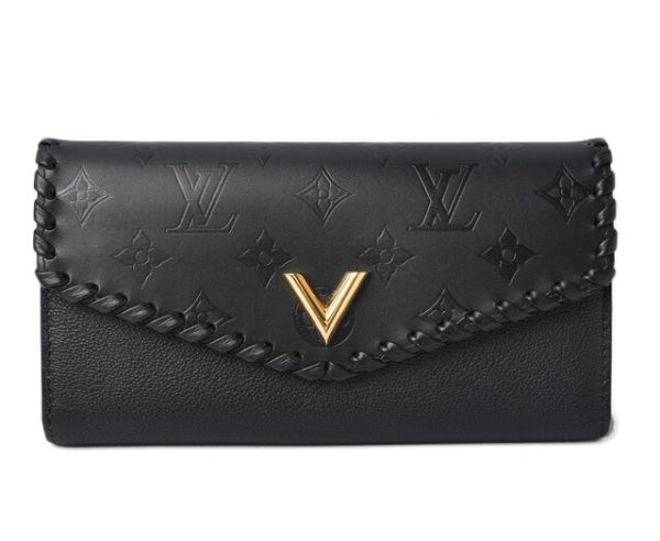 210328 11 lv 1 Louis Vuitton Portefeuille Very Monogram Wallet Black