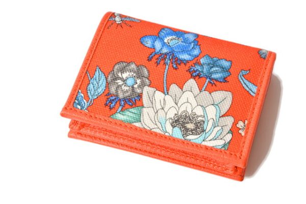 210328 12 g 2 Gucci Folding Wallet Flora Orange