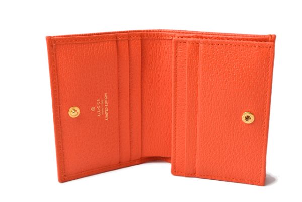 210328 12 g 5 Gucci Folding Wallet Flora Orange