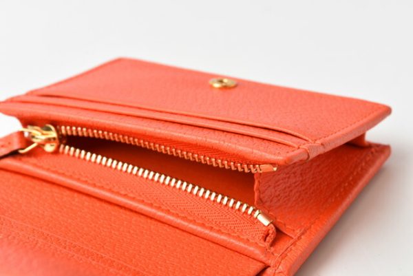 210328 12 g 8 Gucci Folding Wallet Flora Orange