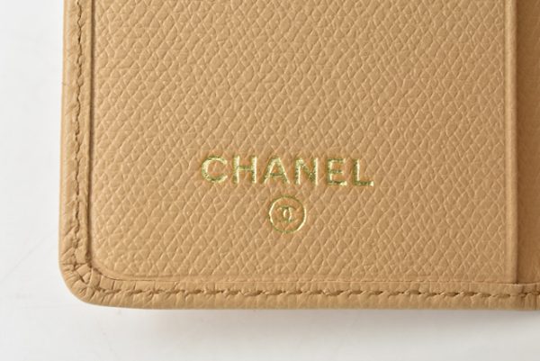 210328 13 ch 6 CHANEL Card Case Coco Mark Beige