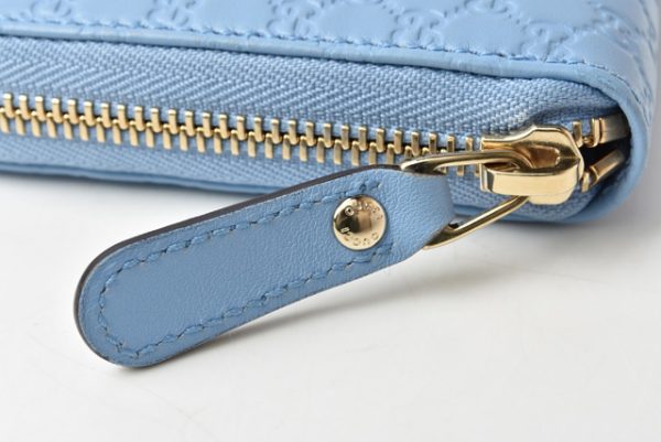 210328 15 g 3 Gucci Long Wallet Micro Guccisima Blue