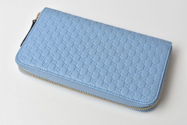 210328 15 g 4 Gucci Long Wallet Micro Guccisima Blue