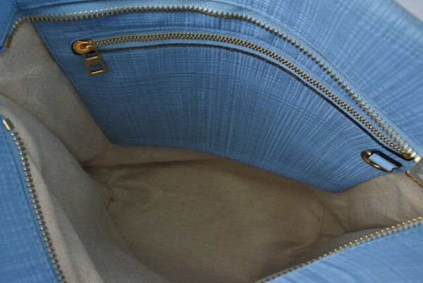 210328 17 lo 11 Loewe Anagram Shopper Tote Linen Blue