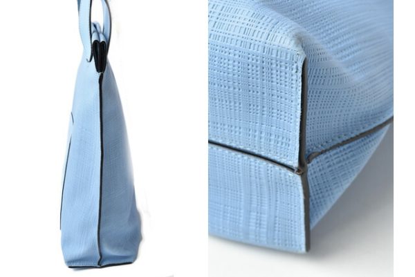 210328 17 lo 6 Loewe Anagram Shopper Tote Linen Blue