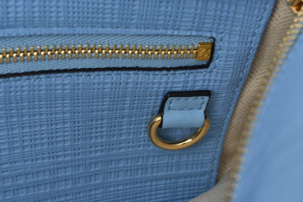 210328 17 lo 8 Loewe Anagram Shopper Tote Linen Blue