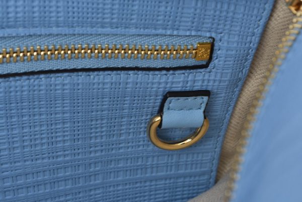 210328 17 lo 8 Loewe Tote Bag Shopper Linen Anagram Blue