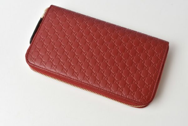 210328 36 g 2 Gucci Long Wallet Micro Guccisima Rouge Red