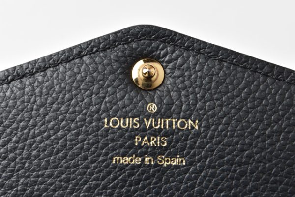 210328 38 lv 6 Louis Vuitton Portefeuille Sarah Monogram Empreinte Noir Black