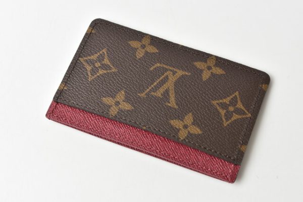 210328 42 lv 3 Louis Vuitton Porto Carte Card Case Monogram Fuchsia