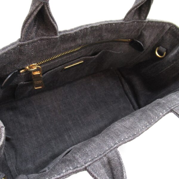 2104102242882 2 Prada 2Way Kanapa Denim Tote Bag Black