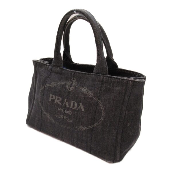 2104102242882 4 Prada 2Way Kanapa Denim Tote Bag Black