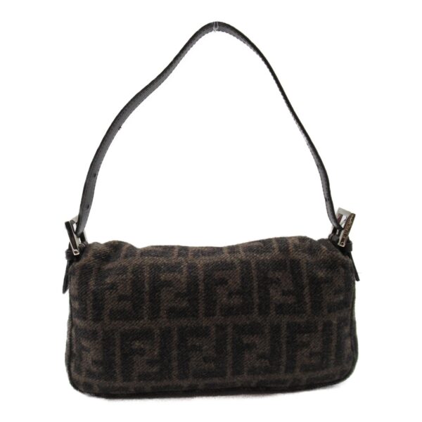 2104102250399 5 Fendi Mamma Bucket Wool Shoulder Bag Brown