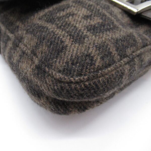 2104102250399 8 Fendi Mamma Bucket Wool Shoulder Bag Brown