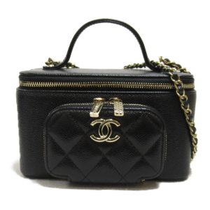 2104102251006 2 Chanel Chain Shoulder Bag Black