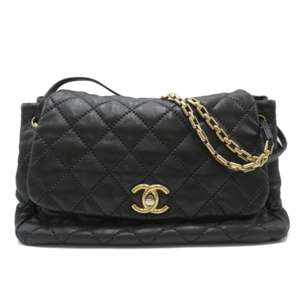 2104102255257 1 Chanel Shoulder Lambskin Black