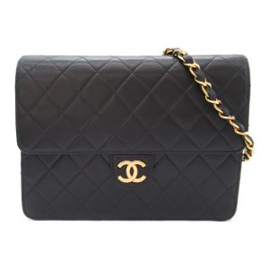 2104102255493 2 Chanel Matelasse Chain Shoulder Bag Black