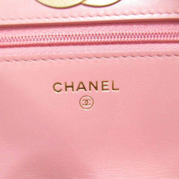 2104102255806 10 Chanel Chain Wallet Shoulder Bag Caviar Skin Pink