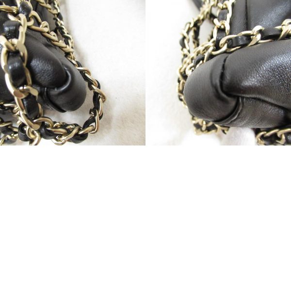 2104102257770 6c Chanel Shopping Tote Shoulder Lambskin Black