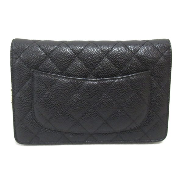 2104102259439 3 Chanel Matelasse Chain Wallet Caviar Skin Black