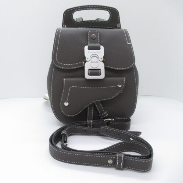 2104102260909 3 Dior Mini Gallop Calf Backpack Black