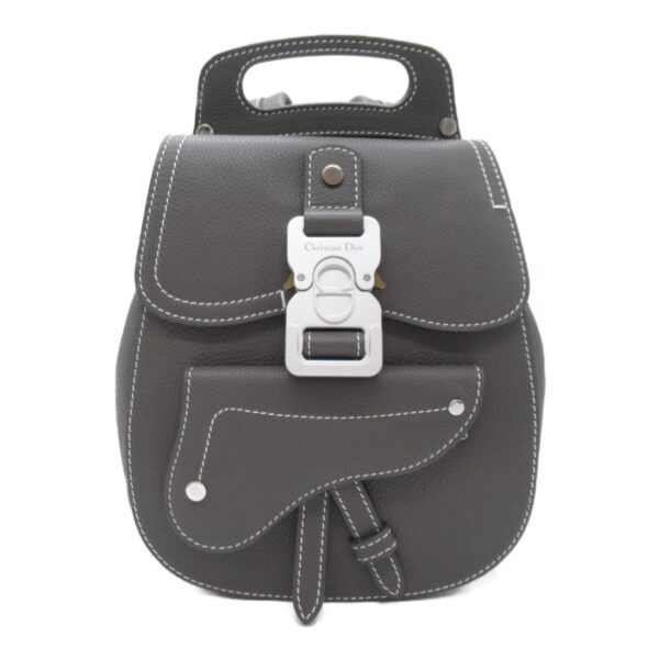 2104102260909 4 Dior Mini Gallop Calf Backpack Black