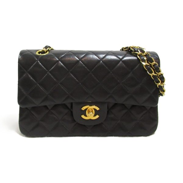 2104102263344 3 Chanel Matelasse Double Flap Chain Lambskin Black