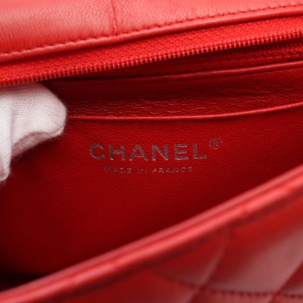 2104102265379 4 Chanel Mini Matelasse Shoulder Bag Lambskin Red