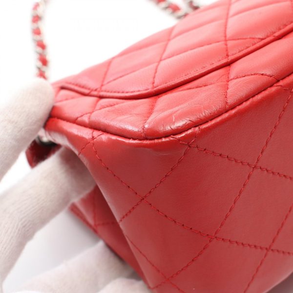 2104102265379 6 Chanel Mini Matelasse Shoulder Bag Lambskin Red