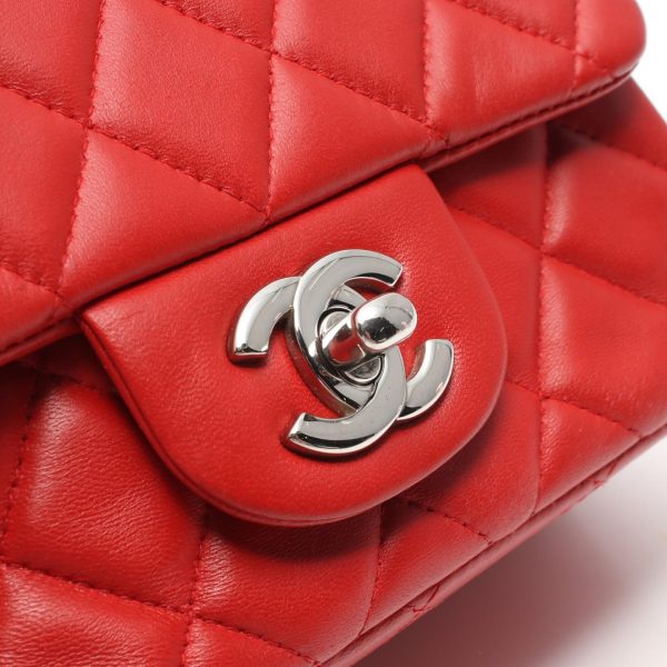 2104102265379 7 Chanel Mini Matelasse Shoulder Bag Lambskin Red