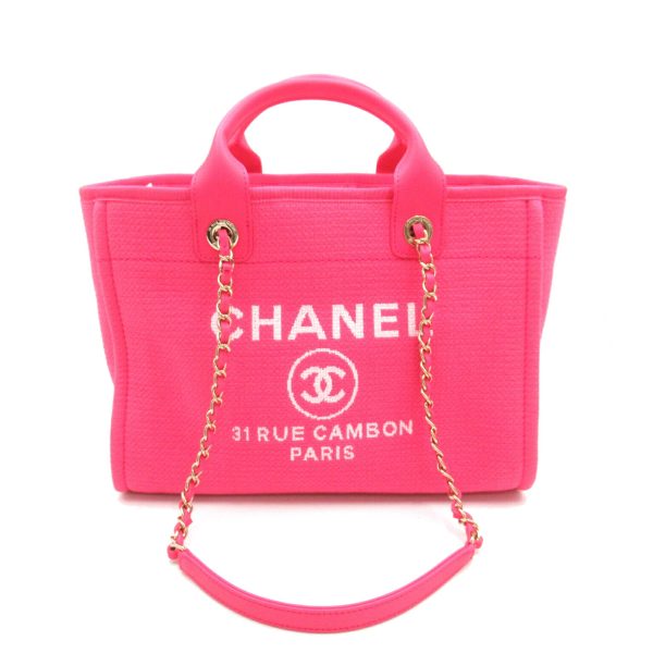 2104102265676 3 Chanel Deauville 2Way Tote PM Tote Bag Pink