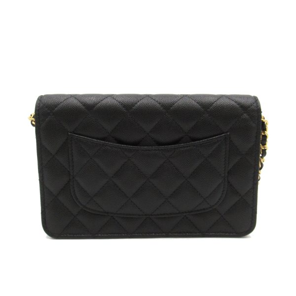 2104102265737 2 Chanel Matelasse Chain Wallet Caviar Skin Black