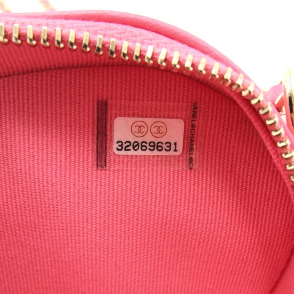 2104102265836 13 Chanel Mini Heart Chain Shoulder Lambskin Pink