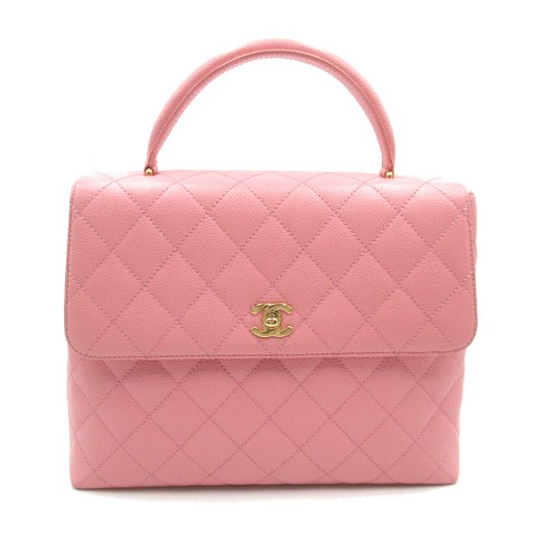 2104102267915 1 Chanel Matelasse Handbag Caviar Skin Pink