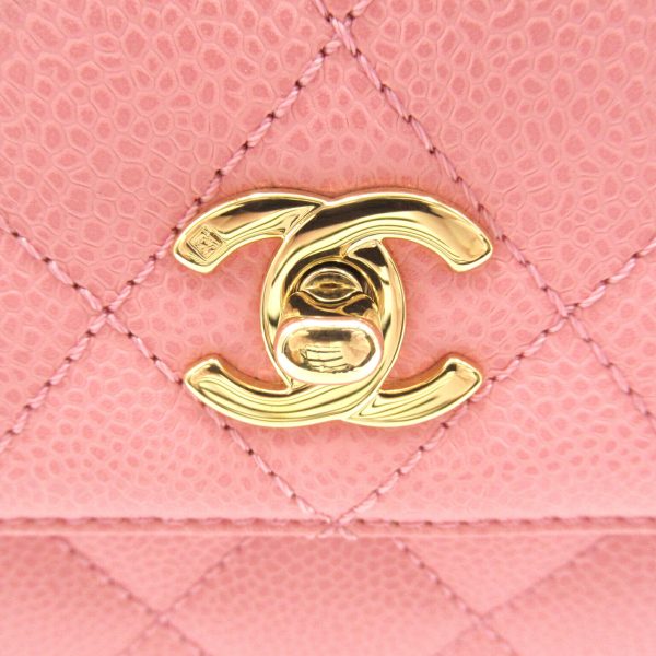 2104102267915 8 Chanel Matelasse Handbag Caviar Skin Pink