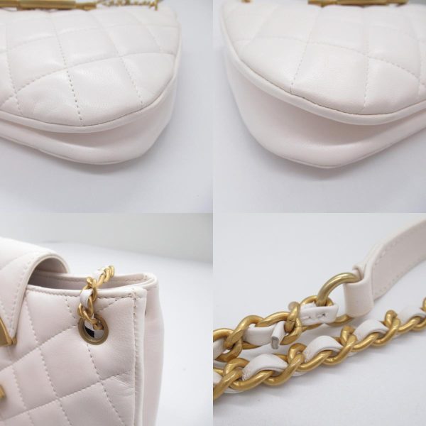 2104102277730 9c Chanel Hobo Bag Lambskin White