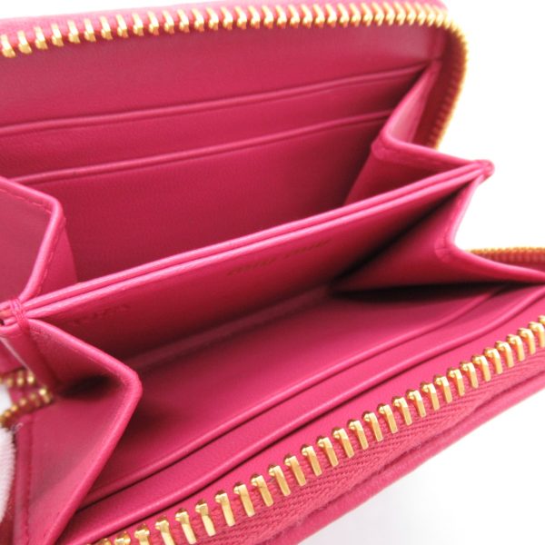 2104102280273 2 Miu Miu Coin Case Wallet Pink