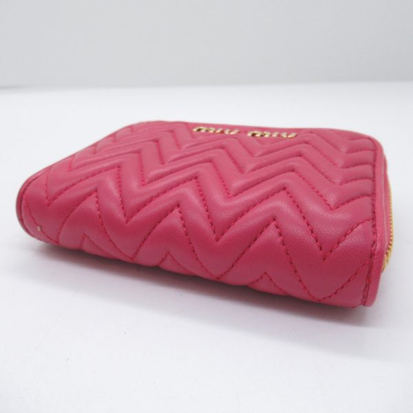 2104102280273 5 Miu Miu Coin Case Wallet Pink