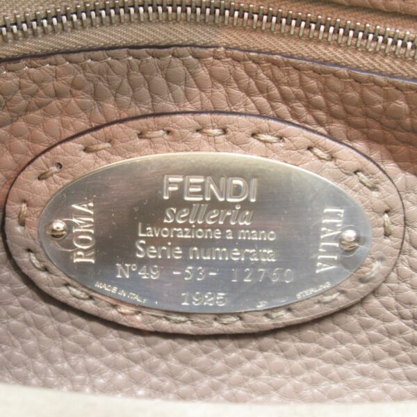 2104102280358 3 Fendi Peekaboo Small Python 2Way Shoulder Bag Black Greige