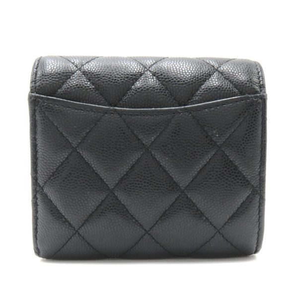 2104102280938 2 Chanel Matelasse Wallet Caviar Skin Black