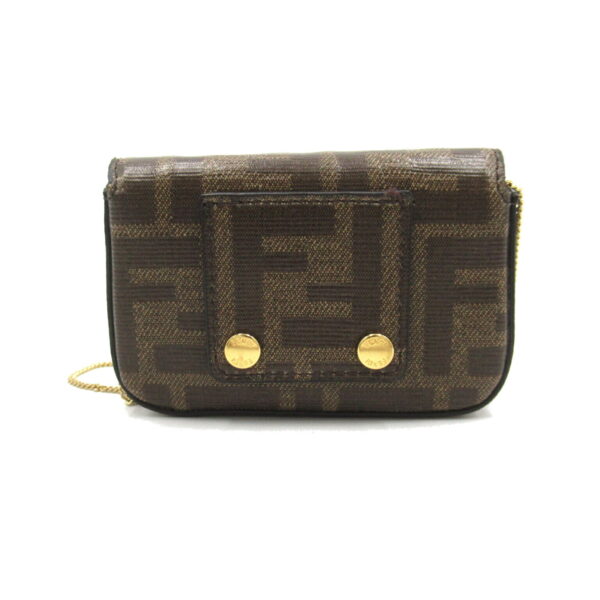 2104102281836 2 Fendi Zucca Pattern Shoulder Pouch Brown