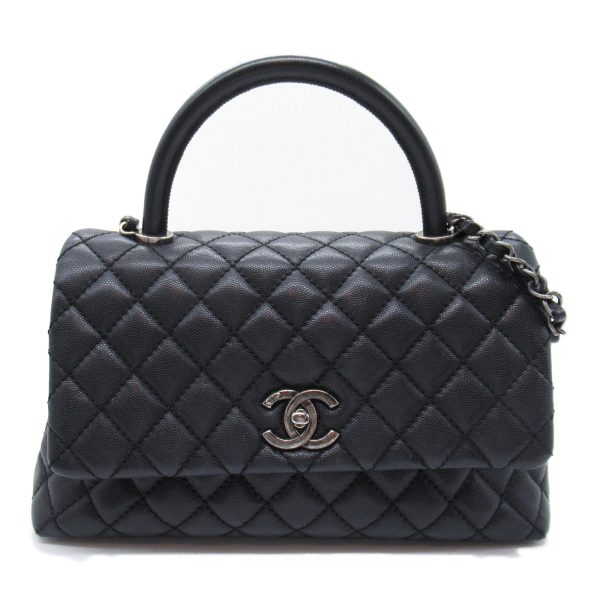 2104102284905 5 Chanel Coco Handle Matelasse Shoulder Bag Black