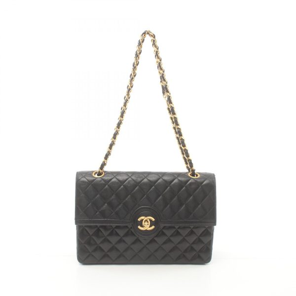 2104102285384 1 Chanel Matelasse Shoulder Bag Lambskin Black