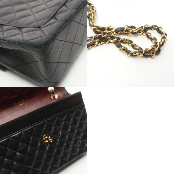 2104102285384 10c Chanel Matelasse Shoulder Bag Lambskin Black