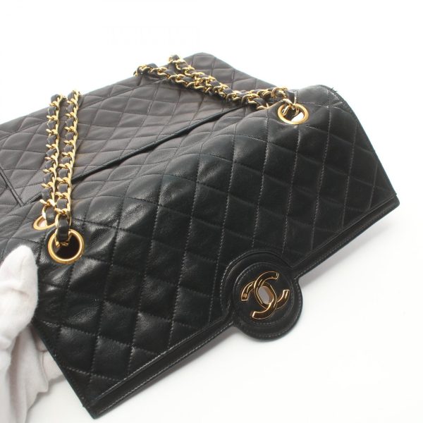 2104102285384 8 Chanel Matelasse Shoulder Bag Lambskin Black