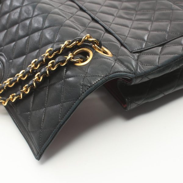 2104102285384 9 Chanel Matelasse Shoulder Bag Lambskin Black